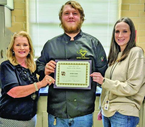 CTE Director Penny Singleton, Jordan Lowe &amp; Culinary Teacher Misti Spell