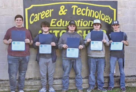 Left to right. Rhett Peddy, Andrew Priest, Travis Bigler, Trevor Bigler, Jesse Roy.