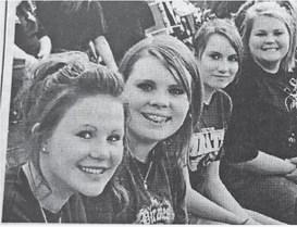 September 26, 2009: Brigadette Flag Girls for 2009-2010 are Jamie Dobbs, Rebecca Dowers, Ashleigh Mears, and Caitlynn Corley.