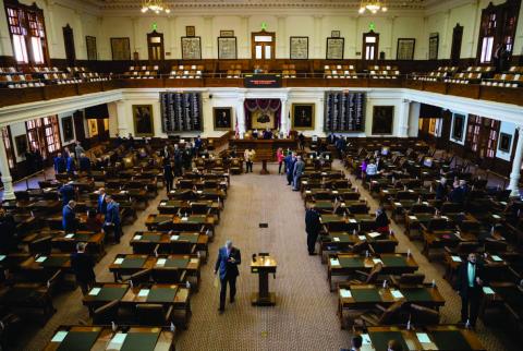 The House floor at the Capitol on Sept. 23, 2021. Credit: Eddie Gaspar/The Texas Tribune