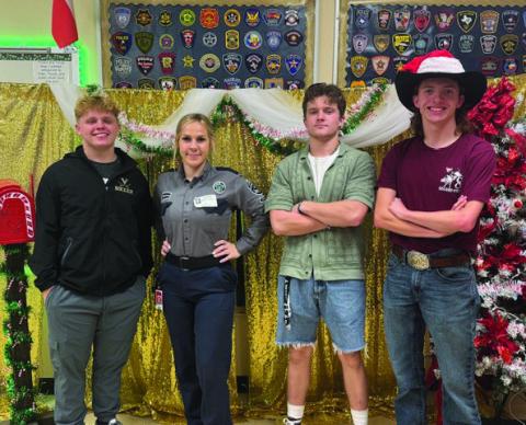 VHS grad presents TDCJ career opportunities to Correctional Services class
