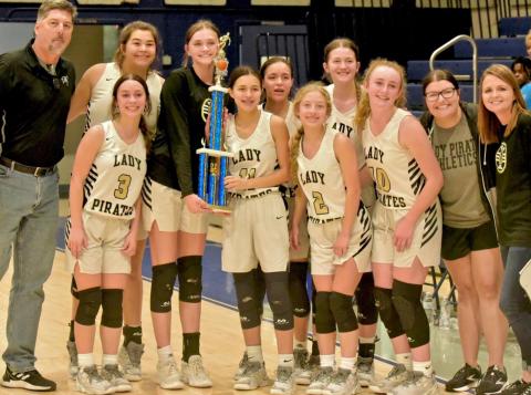 The varsity Lady Pirates