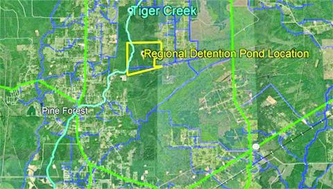 Tiger Creek Detention Pond Project Funded With $31 Million Grant