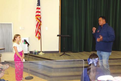 Ally Trero asks Mayor Spears, “Will you run for Governor someday and President?” He explained that in the near future he would be running again for Mayor.