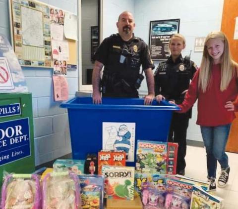 Blue Santa donation