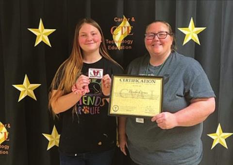 Vidor High School senior Elisabeth Jones