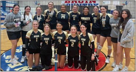 Lady Pirates volleyball win district opener 3-0
