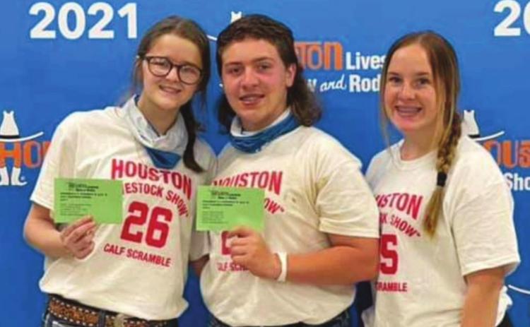 Pictured are Zoey Cox, Jordan Josey and Loren Josey.