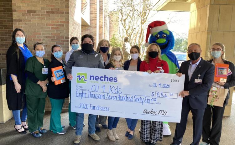 Neches FCU raises $8,766.05 to donate to Children's Miracle Network Hospital/Credit Unions for Kids