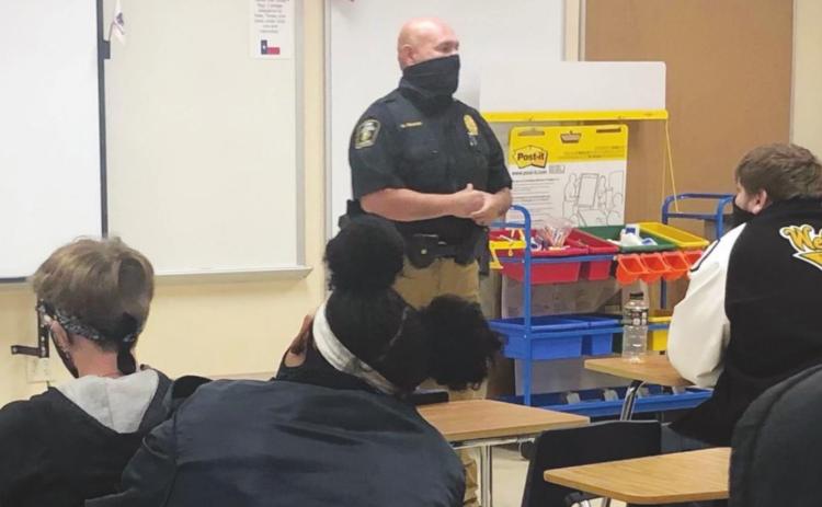 Chief Sanchez Guest Speaker for Law 2 Class on Crisis Negotiation