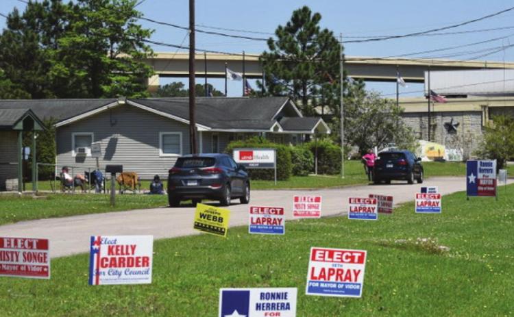 Early voting for the May 1 Vidor municipal election and others got underway across the state Monday. Voters in Orange County may vote at any of four locations in the county . Locally, the Community Center at Raymond Gould Park saw more than 50 voters cast their ballot Monday.