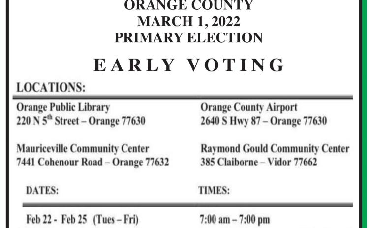 Early voting for March 1 election in final week
