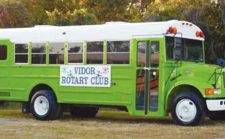 Vidor Rotary Club will host a grab and go chili dinner fundraiser on Election Day, November 3. It supports the green bus Read and Feed program.