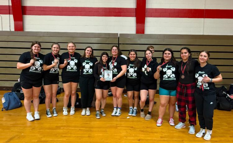 Lady Pirate powerlifters