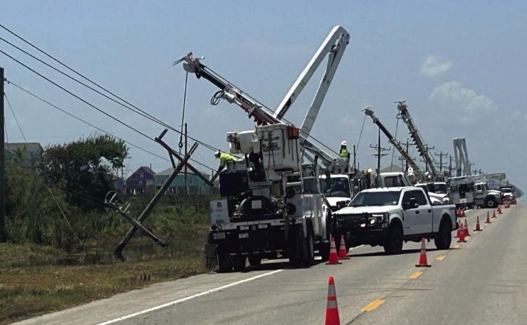 Entergy expects all power to be restored by Sunday