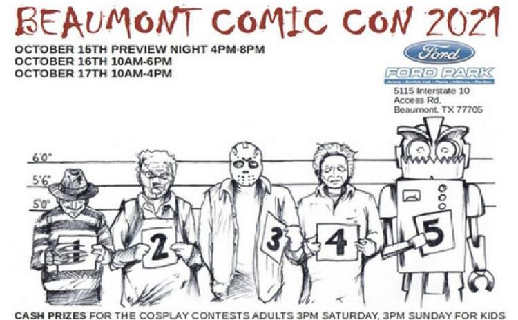 BEAUMONT COMIC CON RETURNS TO FORD ARENA ON OCTOBER 15, 16, AND 17 WITH SPECIAL GUESTS