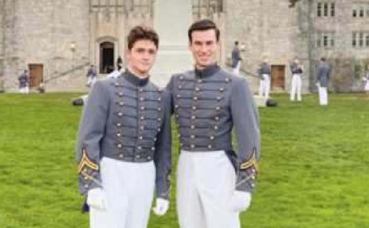 Cadet Andrew Barlow pictured on the left, and his roommate, Michael Norris, on his right