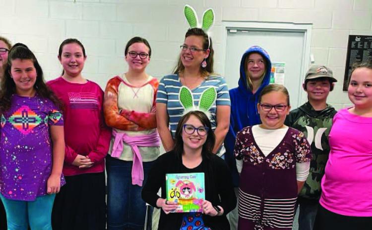 The Vidor Public Library welcomed guest Heather Watson, City of Vidor Payroll/HR Specialist on Thursday, April 6, 2023. She read “Grumpy Cat, A Grumpy Easter” by Frank Berrios to the Wonder Readers. The students made Easter bunny art and enjoyed treats. Courtesy Photo