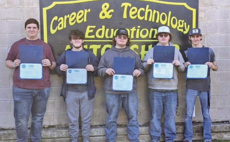 Left to right. Rhett Peddy, Andrew Priest, Travis Bigler, Trevor Bigler, Jesse Roy.