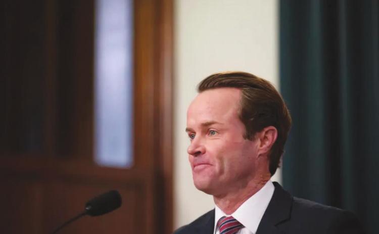 State Rep. Dade Phelan, R-Beaumont, held a press conference at the Capitol in early November to declare that he had enough votes to become speaker of the House. Photo by Miguel Gutierrez Jr./The Texas Tribune