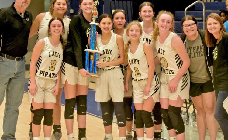 The varsity Lady Pirates