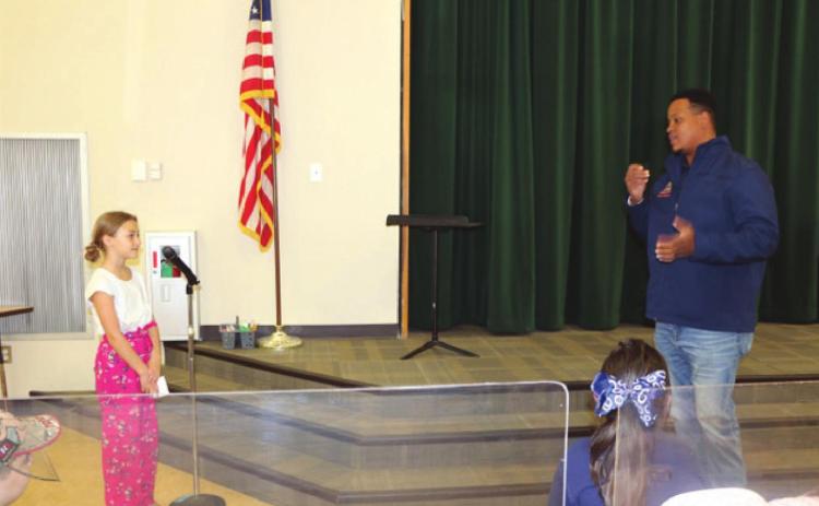 Ally Trero asks Mayor Spears, “Will you run for Governor someday and President?” He explained that in the near future he would be running again for Mayor.