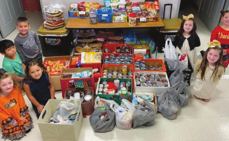 Oak Forest Elementary students participate in United Christian Care Center food drive