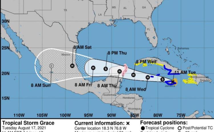 Grace, Henri pose little threat to area