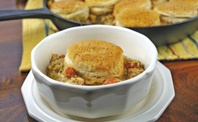 Leftover Holiday Biscuit Pot Pie